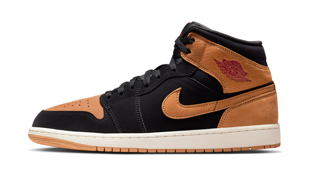 Air Jordan 1 Mid SE Black Flax HV4091-002 — Vista 1