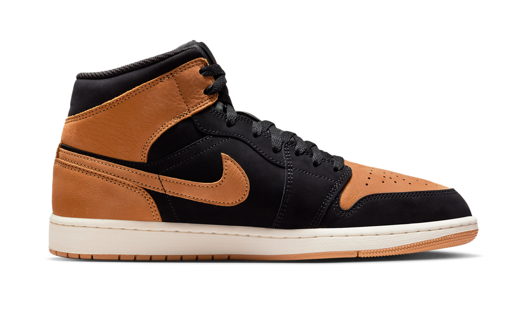Air Jordan 1 Mid SE Black Flax HV4091-002 — Vista 2