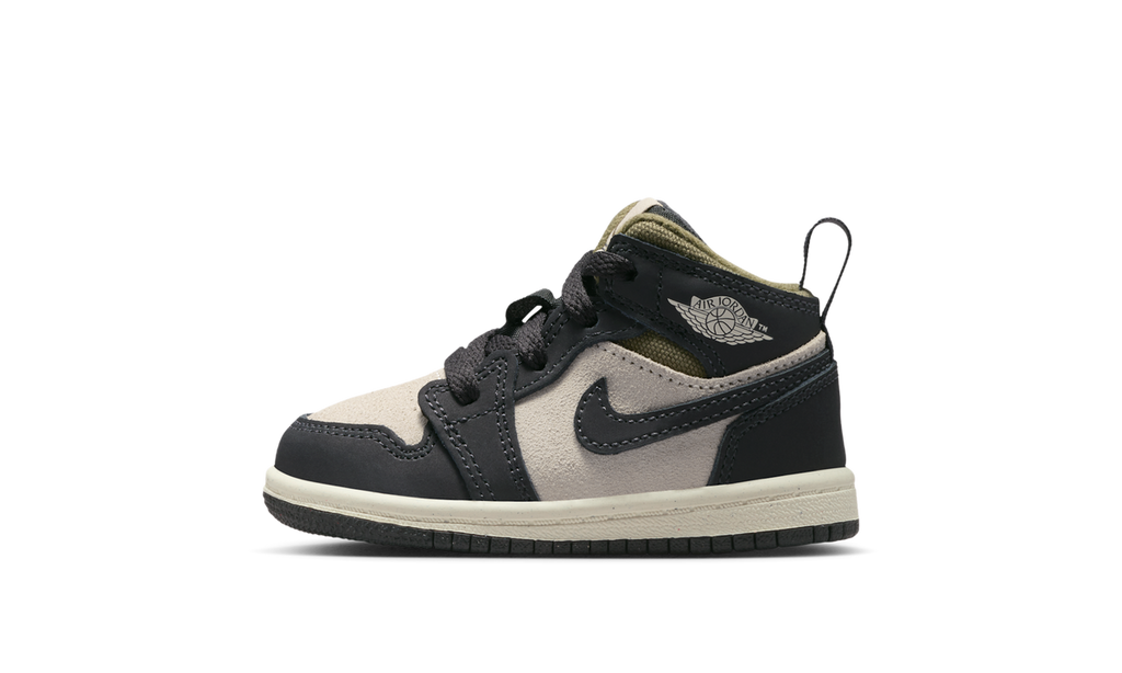 Air Jordan 1 Mid SE Off Noir Medium Olive (TD) HV4729-102 — Vista 1