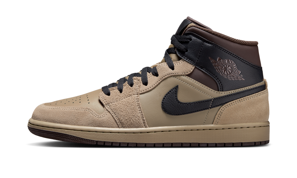 Air Jordan 1 Mid Khaki Baroque Brown HV6422-200 — Vista 1