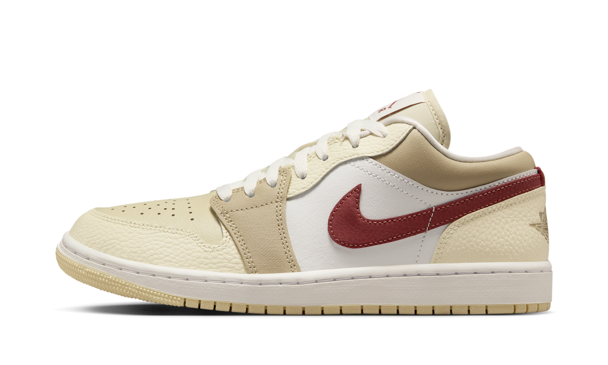 Air Jordan 1 Low SE Desert Khaki Red Sepia (Women's) HV6530-100 — Vista 1