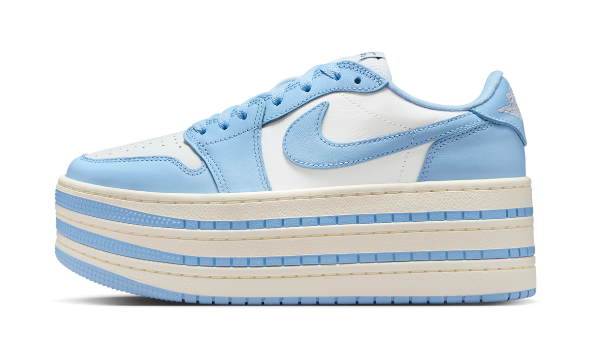 Air Jordan 1 Low Triple Stack Psychic Blue White (Women's) HV8288-402 — Vista 1