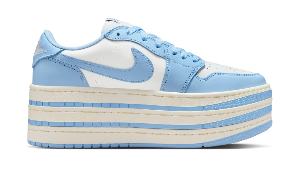 Air Jordan 1 Low Triple Stack Psychic Blue White (Women's) HV8288-402 — Vista 2