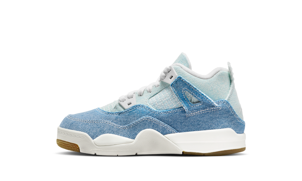 Air Jordan 4 Retro TEX Denim Worn Blue (PS) IB6715-100 — Vista 1