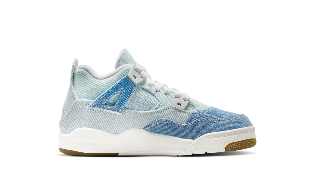 Air Jordan 4 Retro TEX Denim Worn Blue (PS) IB6715-100 — Vista 2