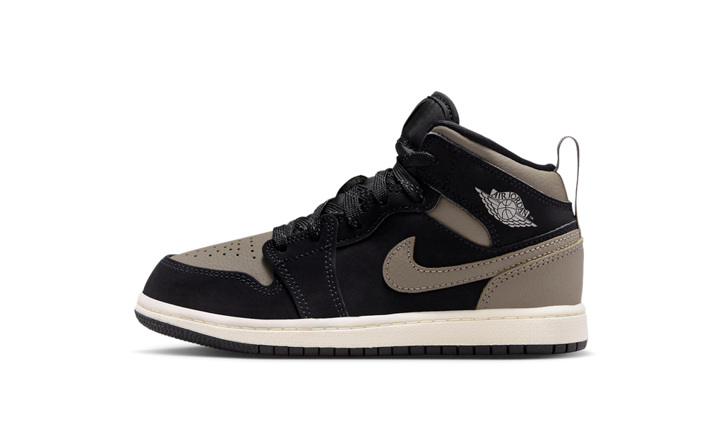 Air Jordan 1 Mid SE Olive Grey (PS) IB7052-002 — Vista 1