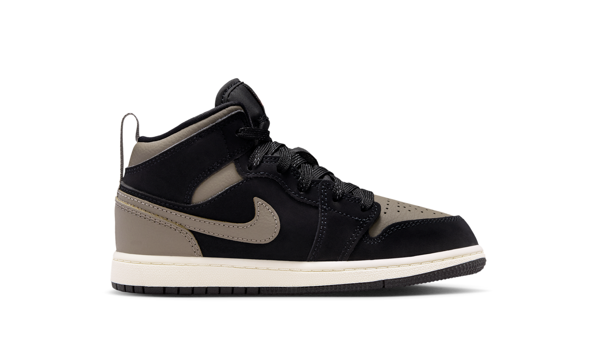 Air Jordan 1 Mid SE Olive Grey (PS) IB7052-002 — Vista 2