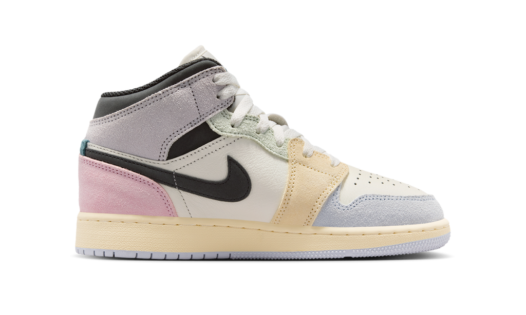 Air Jordan 1 Mid SE Sail Pastels (GS) IB7053-100 — Vista 2