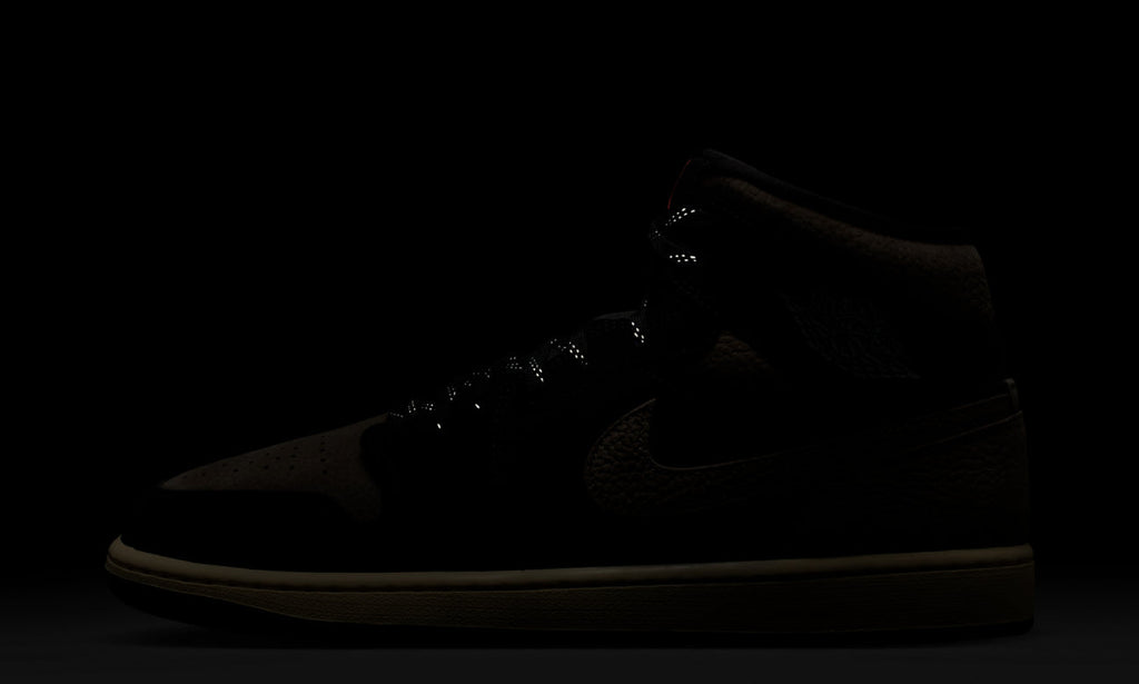 Air Jordan 1 Mid SE Olive Grey IB7110-002 — Vista 3