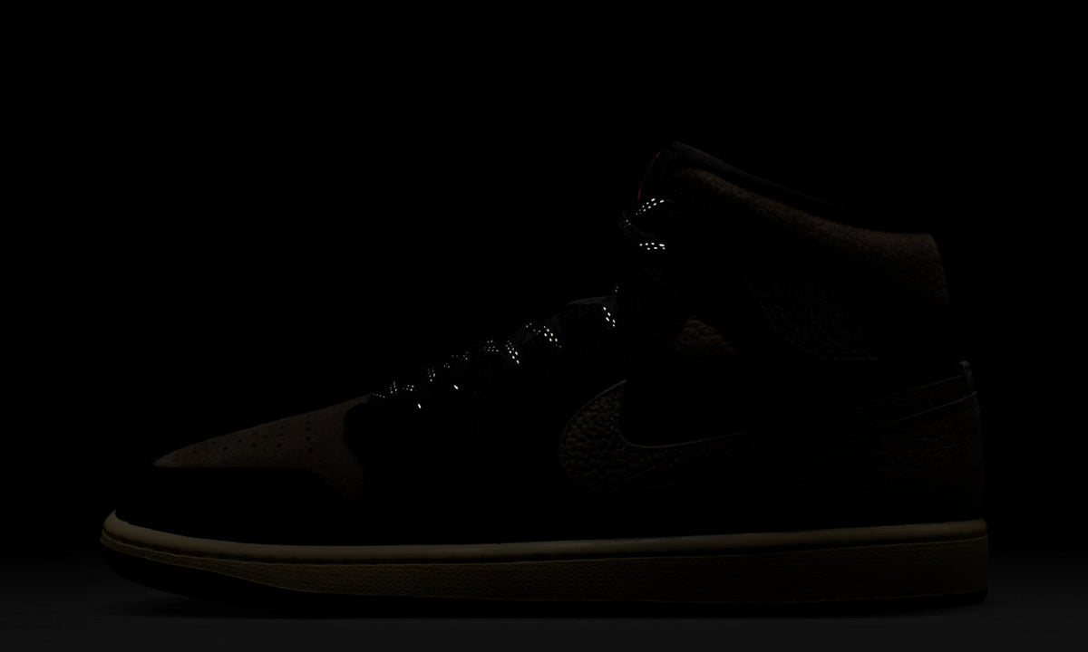 Air Jordan 1 Mid SE Olive Grey IB7110-002 — Vista 3