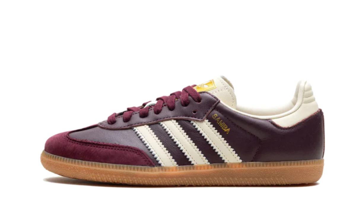 Adidas Samba OG Maroon Gold Metallic