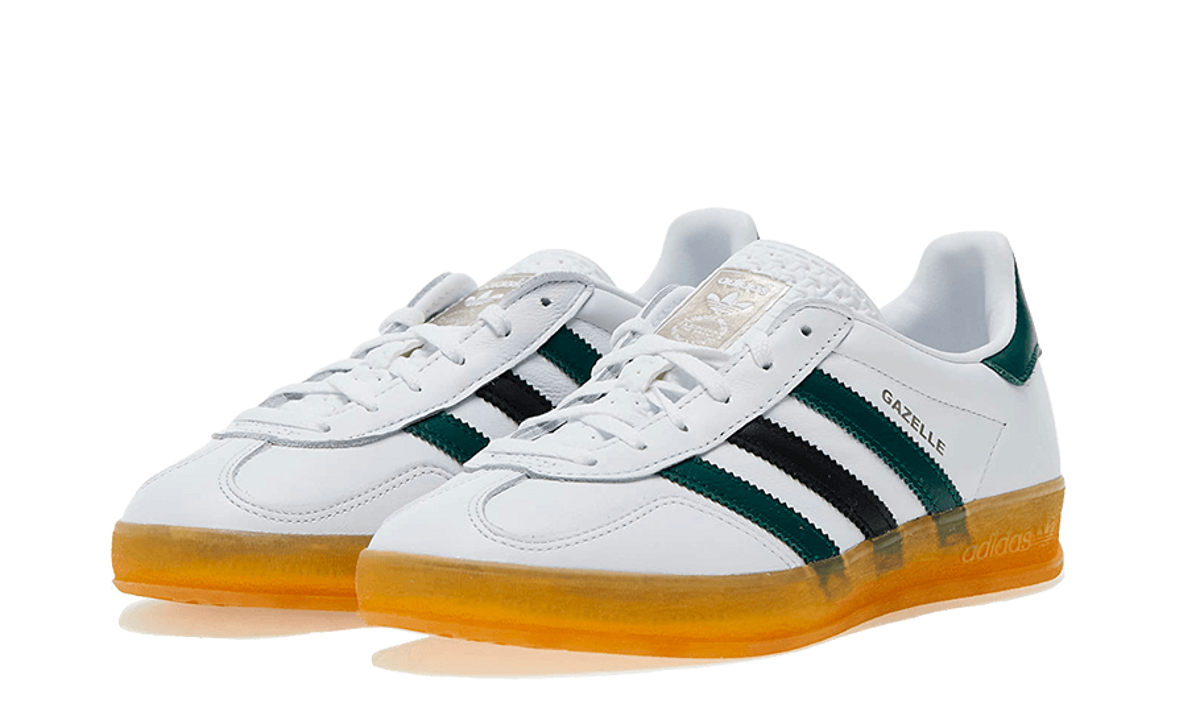 Adidas Gazelle Indoors White Green Gum