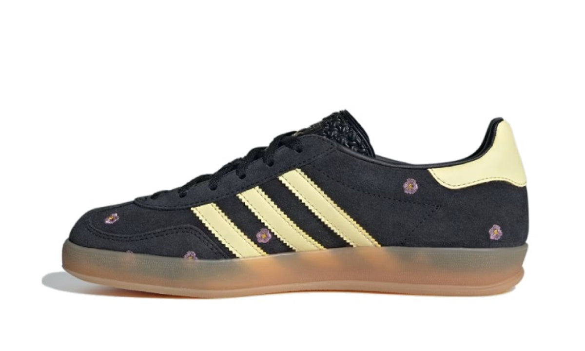 Adidas Gazelle Indoor Core Black Almost Yellow Floral