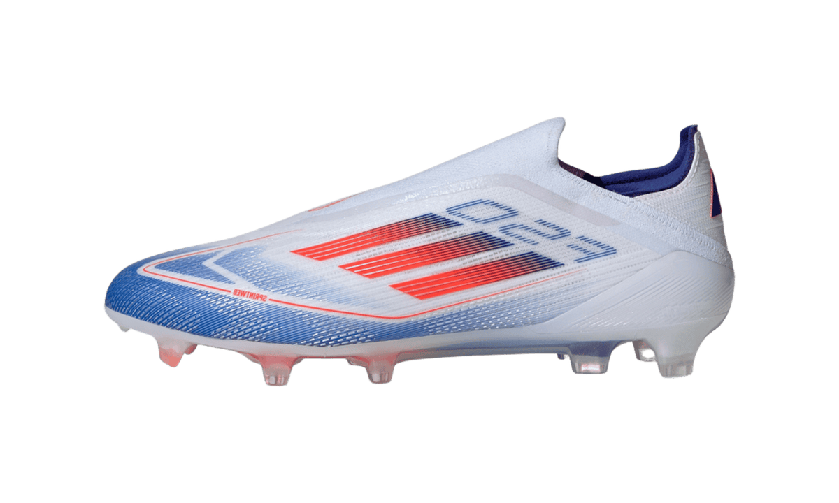 Adidas F50 Elite Laceless FG Cloud White Solar Red Lucid Blue IF8819 — Vista 1