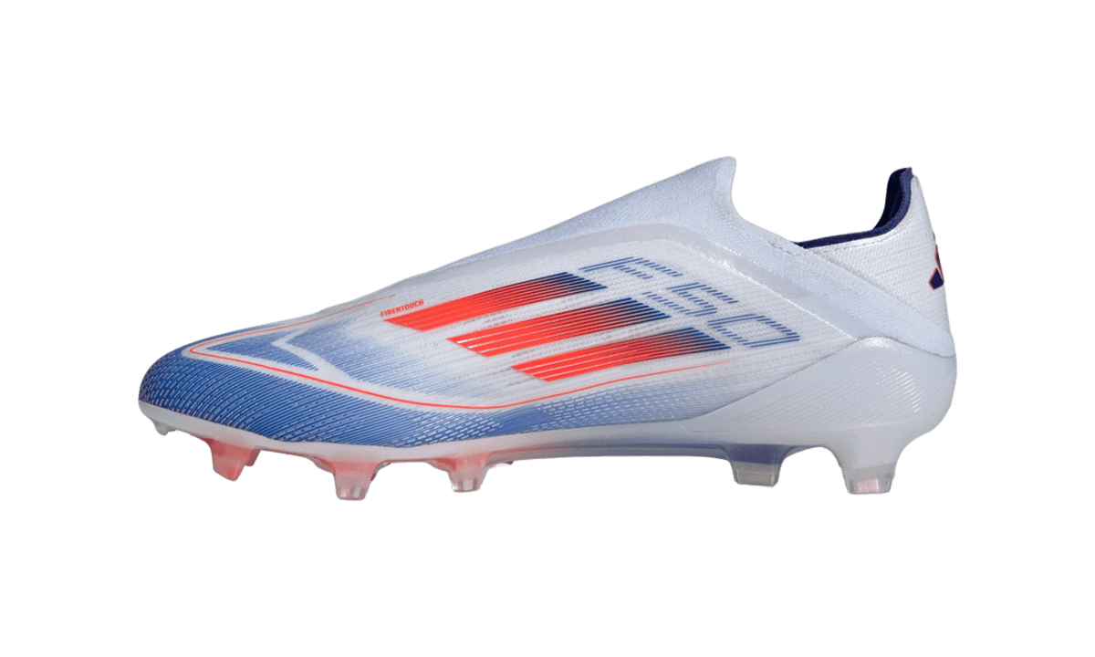 Adidas F50 Elite Laceless FG Cloud White Solar Red Lucid Blue IF8819 — Vista 2
