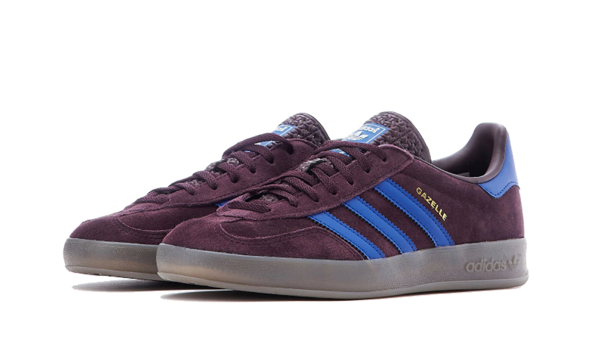 Adidas Gazelle Indoor Shadow Maroon Semi Lucid Blue