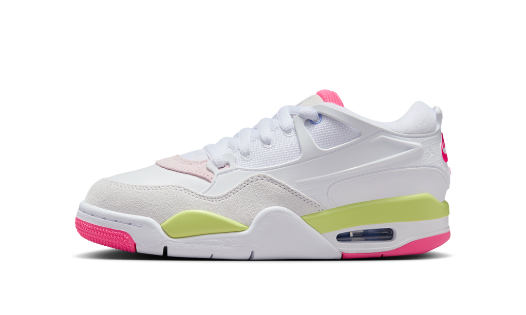 Air Jordan 4 RM White Hyper Pink (GS) IH0169-100 — Vista 1