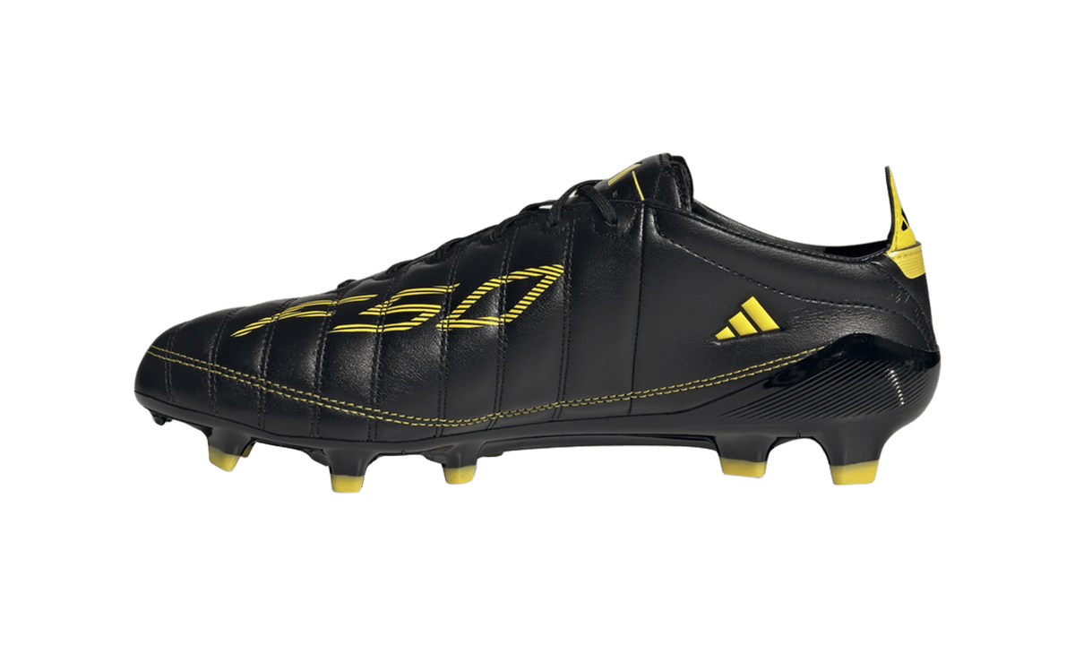 Adidas F50 Elite Leather 2010 FG Remake Pack Black Yellow IH0946 — Vista 2
