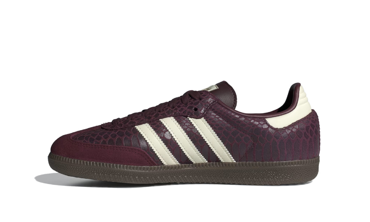 Adidas Samba OG Snakeskin Maroon Cream White
