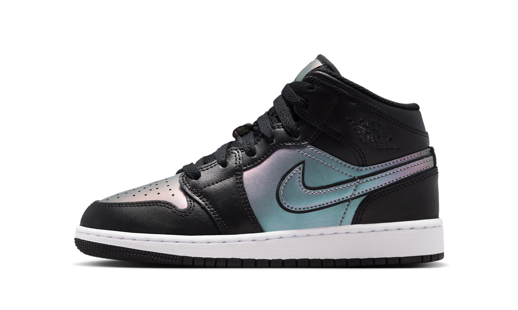 Air Jordan 1 Mid SE BG Black White (GS) IH4106-010 — Vista 1