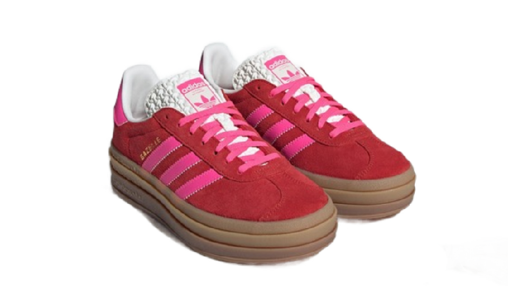 Adidas Gazelle Bold Collegiate Red Lucid Pink