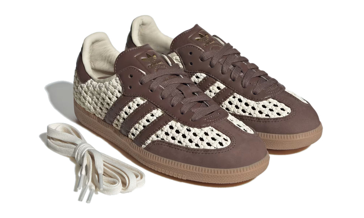 Adidas Samba OG Basketweave Cream White Earth Strata