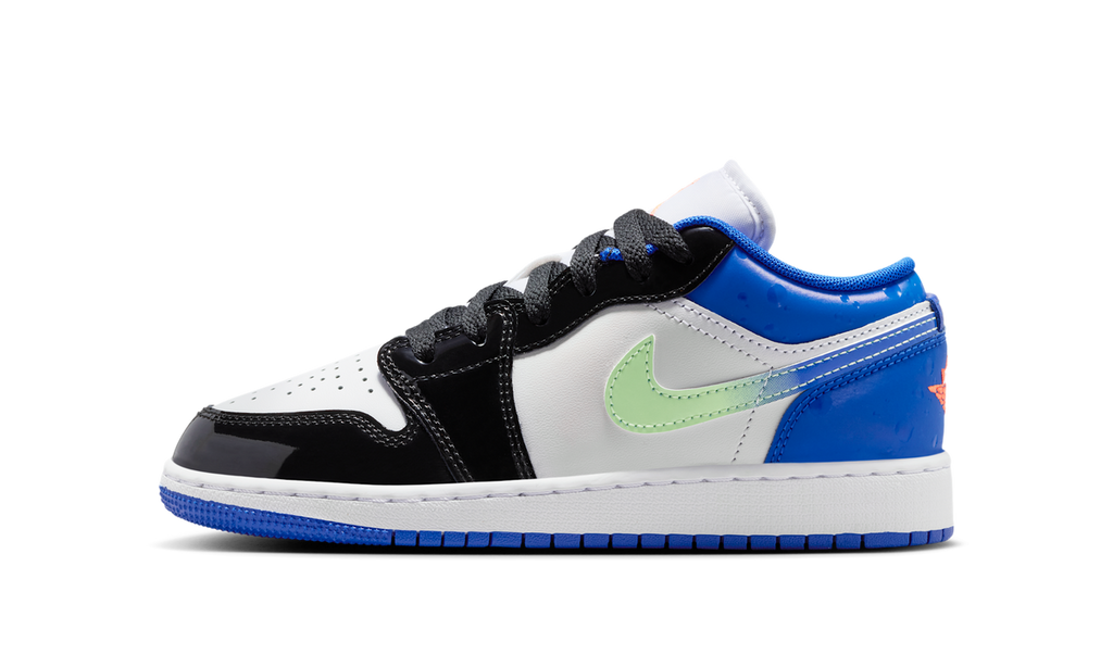 Air Jordan 1 Low SE Game Royal Black Bright Mango (GS) II1249-400 — Vista 1