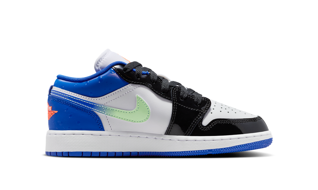 Air Jordan 1 Low SE Game Royal Black Bright Mango (GS) II1249-400 — Vista 2
