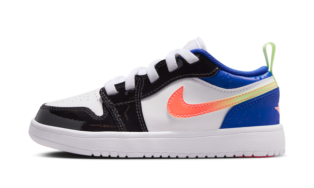 Air Jordan 1 Low ALT SE White Black Royal Bright Mango (PS) II1250-100 — Vista 1