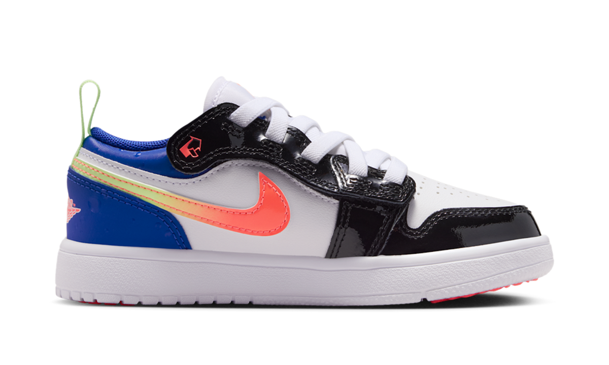Air Jordan 1 Low ALT SE White Black Royal Bright Mango (PS) II1250-100 — Vista 2