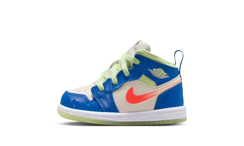 Air Jordan 1 Mid SE Game Royal Barely Volt Infrared (TD) II1255-400 — Vista 1