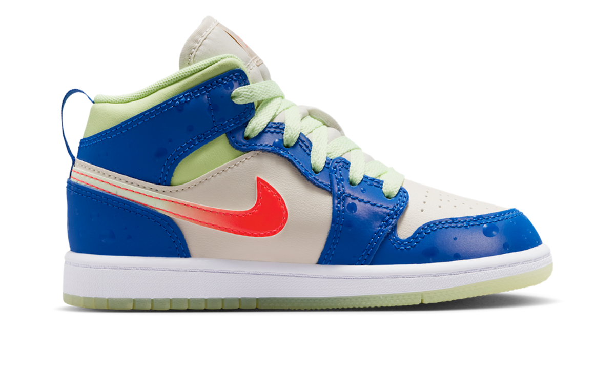 Air Jordan 1 Mid SE Game Royal Barely Volt Infrared (PS) II1256-400 — Vista 2