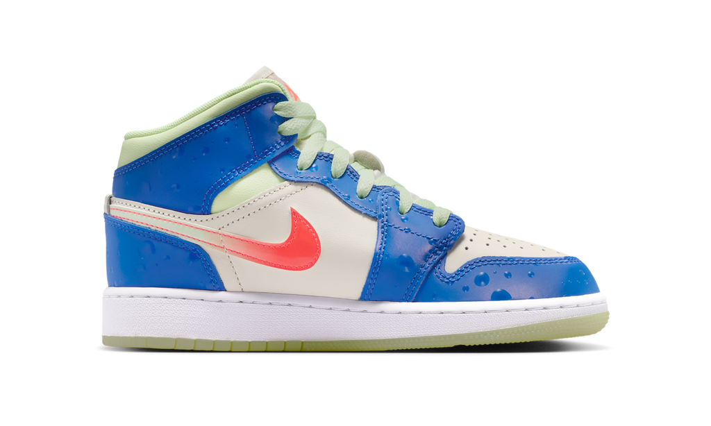 Air Jordan 1 Mid SE Game Royal Barely Volt Infrared (GS) II1258-400 — Vista 2