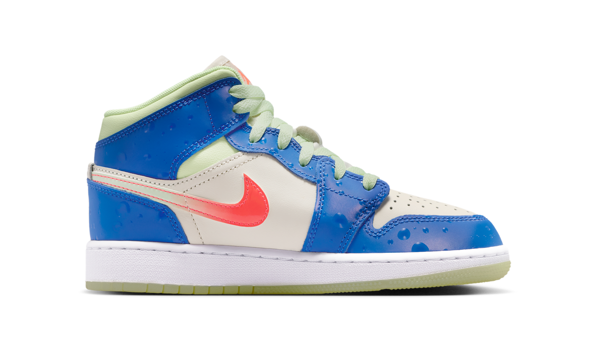 Air Jordan 1 Mid SE Game Royal Barely Volt Infrared (GS) II1258-400 — Vista 2