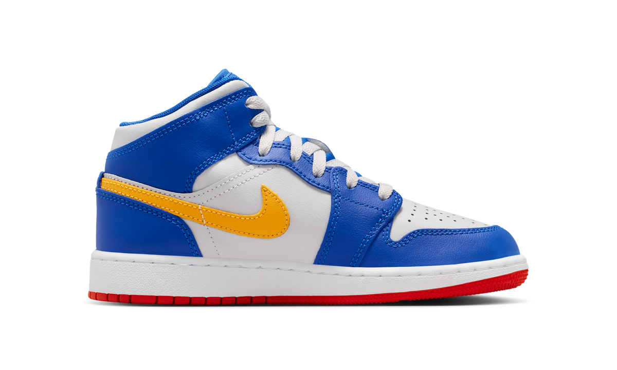 Air Jordan 1 Mid Racer Blue Red Gold (GS) IM6562-445 — Vista 2