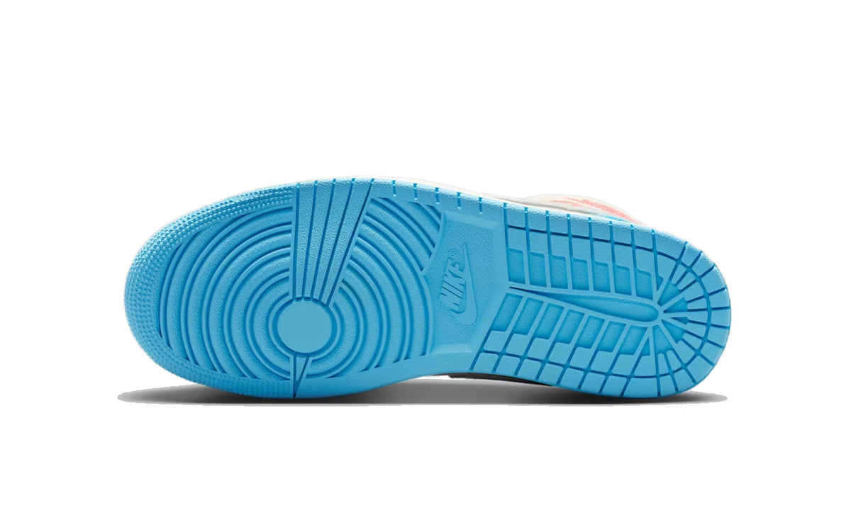 Air Jordan 1 Mid Sail Hot Lava Blue Chill (W) IM7420-133 — Vista 3