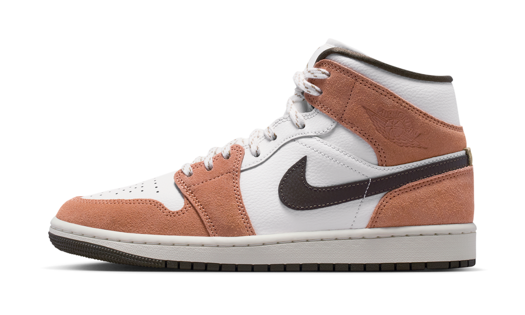 Air Jordan 1 Mid Light Cognac (Women's) IQ0306-133 — Vista 1