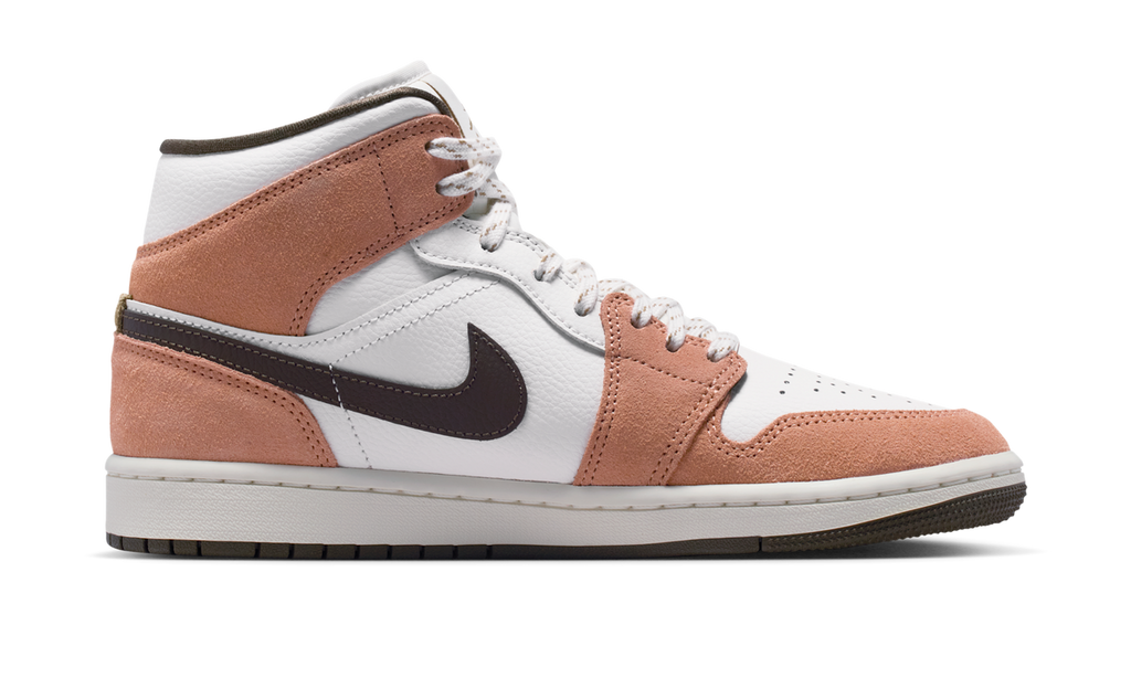 Air Jordan 1 Mid Light Cognac (Women's) IQ0306-133 — Vista 2