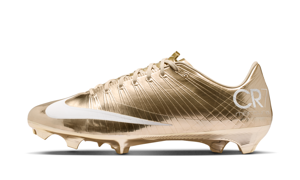 Nike Mercurial Superfly 1 RGN FG SE CR7 Metallic Gold Star IQ2995-900 — Vista 1