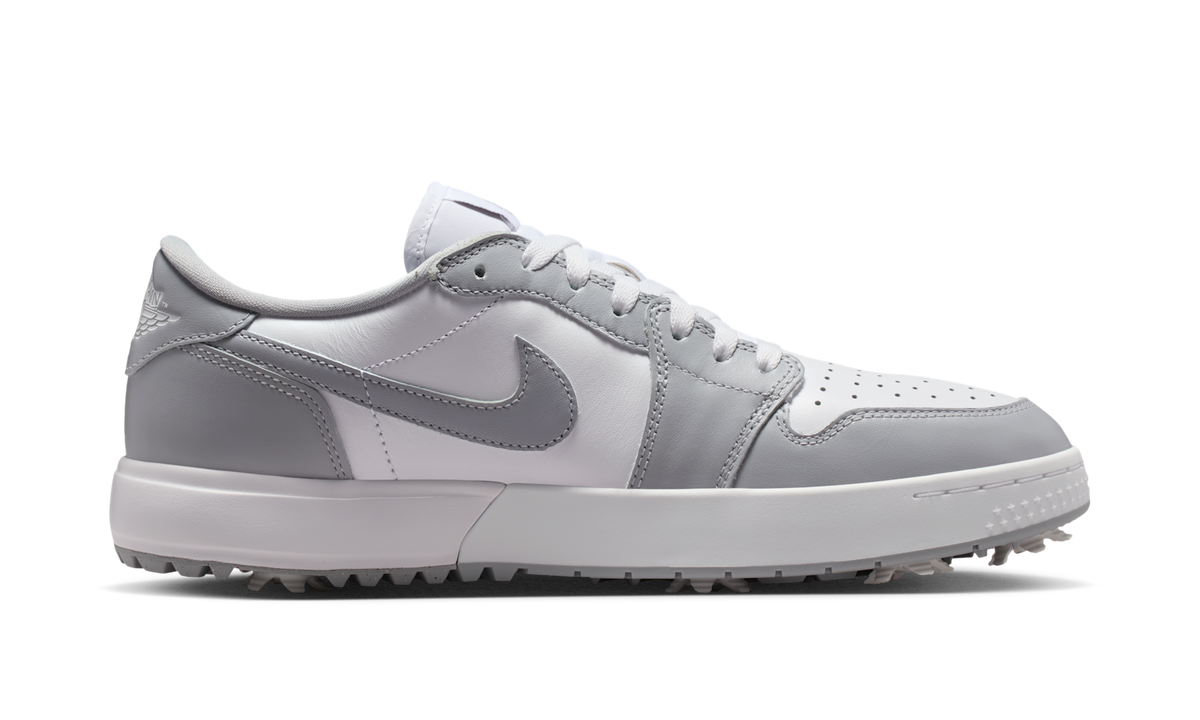 Air Jordan 1 Low Golf Spiked Wolf Grey White IQ3417-001 — Vista 2