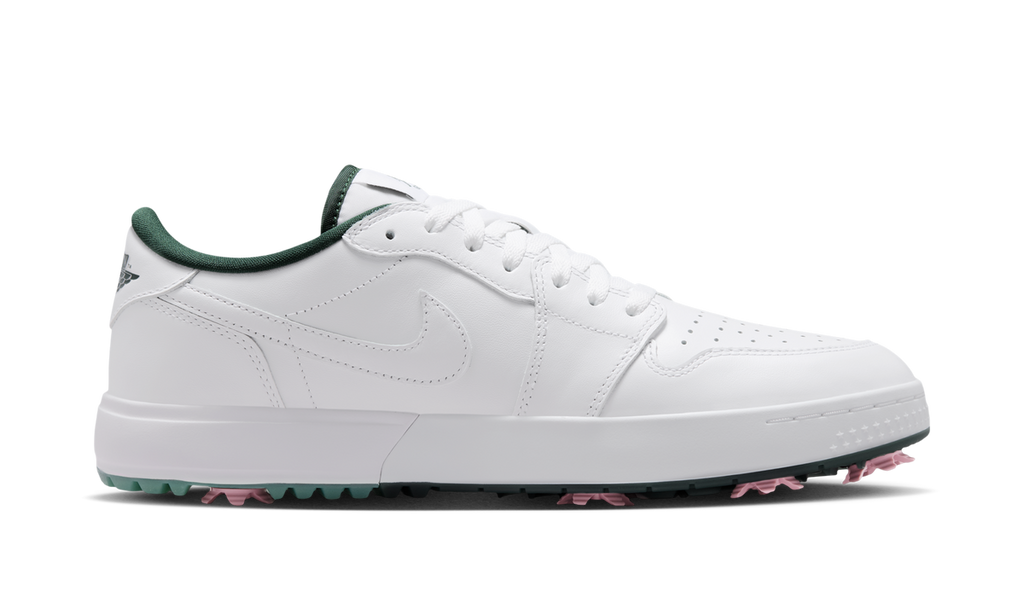 Air Jordan 1 Low Golf Spiked White Fir Elemental Pink IQ3417-100 — Vista 2