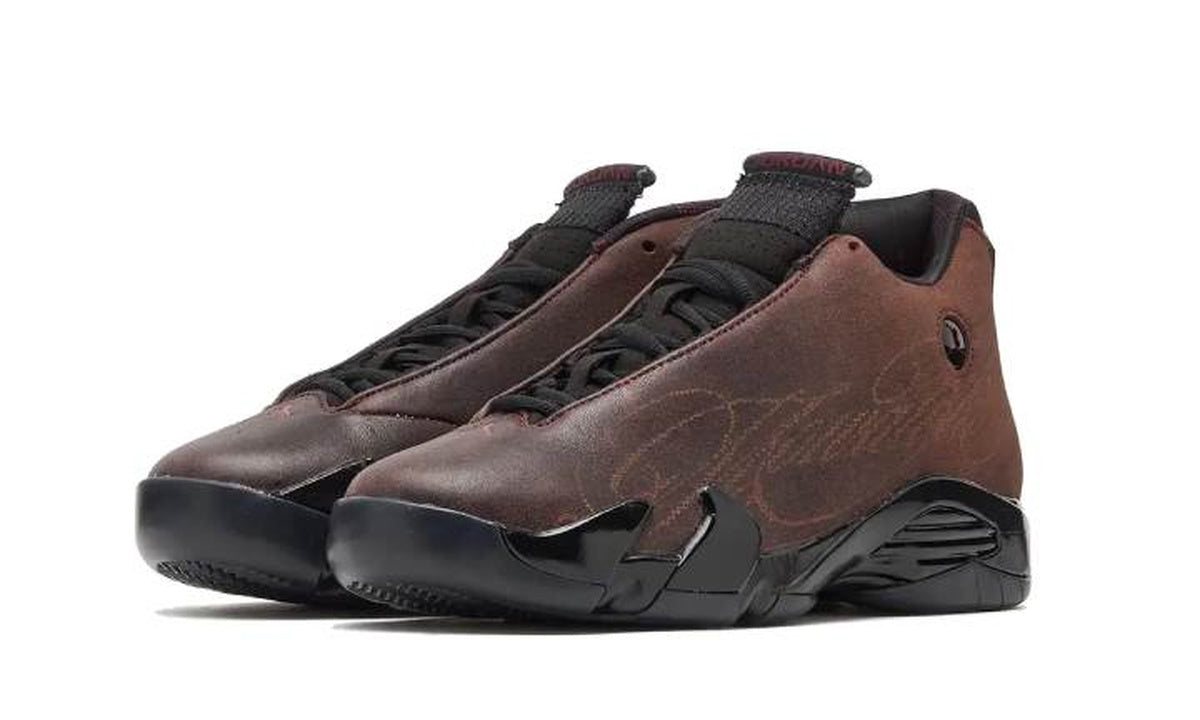Air Jordan 14 Retro Mowalola Black Burnt Red IQ5708-001 — Vista 2