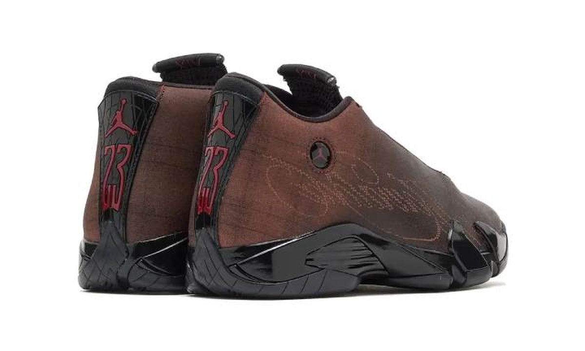 Air Jordan 14 Retro Mowalola Black Burnt Red IQ5708-001 — Vista 3