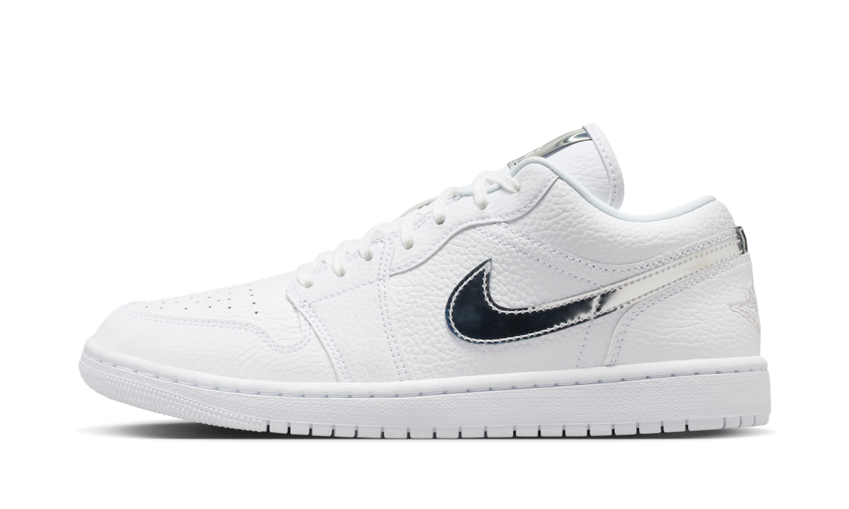 Air Jordan 1 Low SE White Metallic Silver (Women's) IQ9381-100 — Vista 1