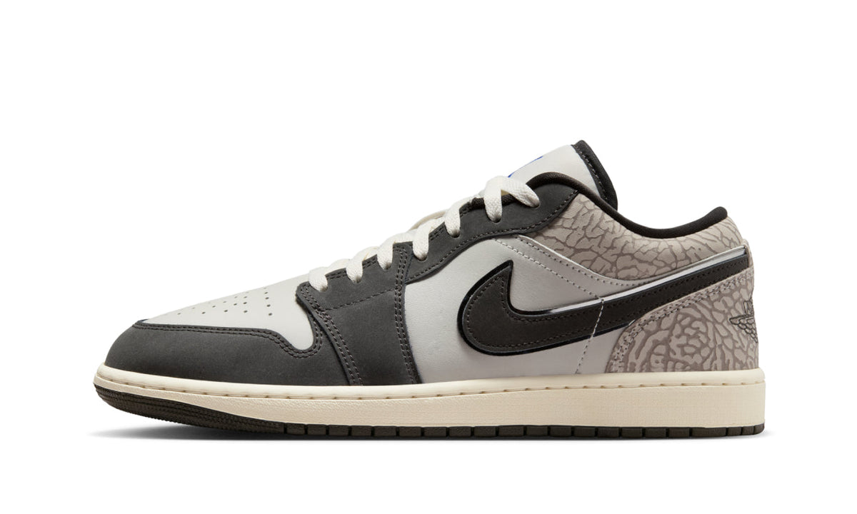 Air Jordan 1 Low SE Sail Deep Pewter Elephent Print IU2268-100 — Vista 1