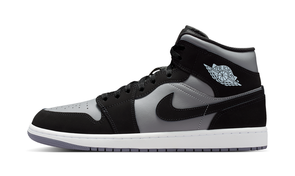 Air Jordan 1 Mid Black Cool Grey Light Armoury Blue IU7672-001 — Vista 1