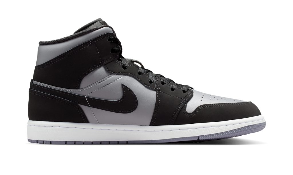Air Jordan 1 Mid Black Cool Grey Light Armoury Blue IU7672-001 — Vista 2