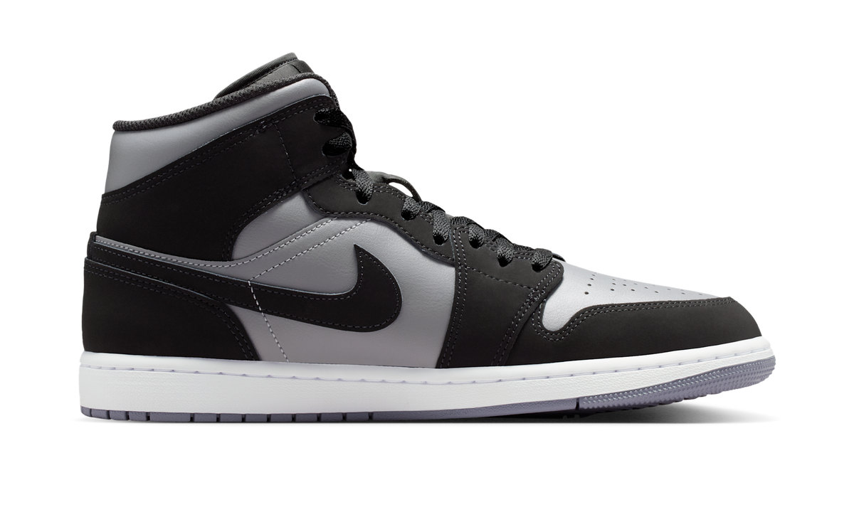 Air Jordan 1 Mid Black Cool Grey Light Armoury Blue IU7672-001 — Vista 2