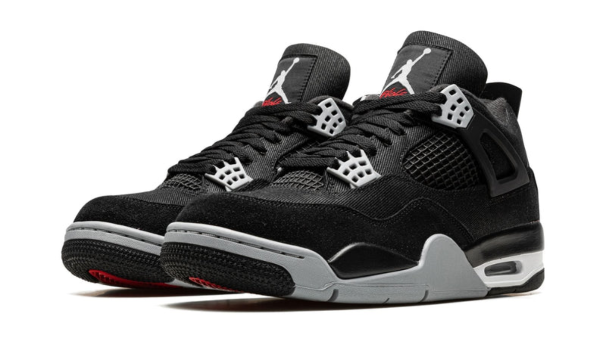 Air Jordan 4  Retro Black Canvas
