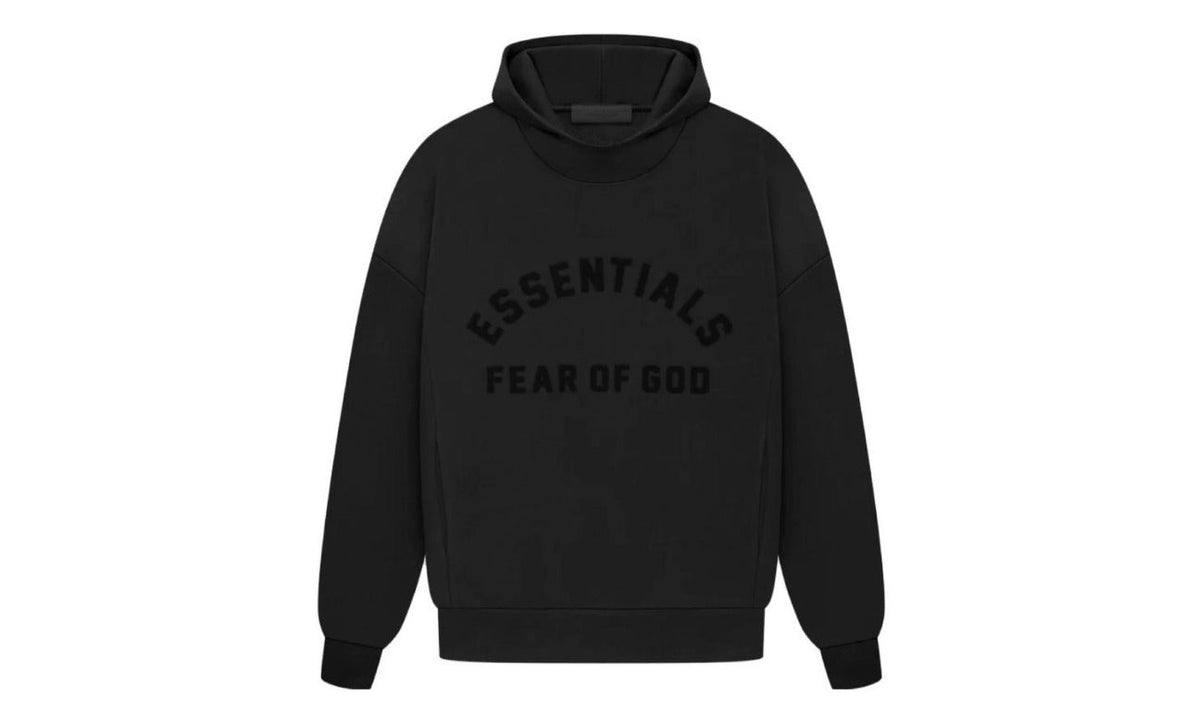 Fear of God Essentials Arch Logo Hoodie Jet Black